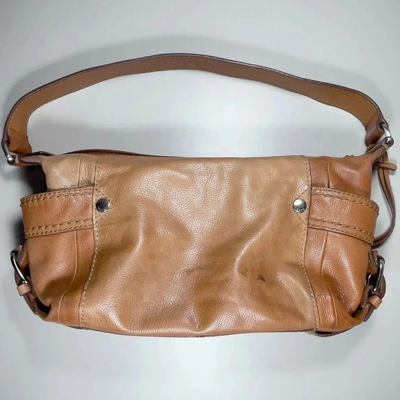 Fossil Leather Brown Key Chain Hobo Shoulder Bag - Picture 6 of 15